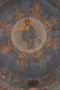 De Hemelvaart van Christus, 12e eeuw door Ancient Russian frescos