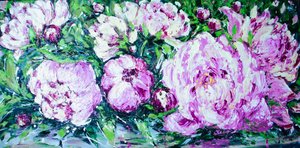 Levendige roze pioenrozen