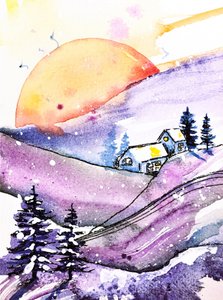 Winter Moon-hut