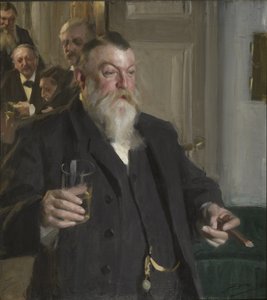 Een toast in de Idun Society door Anders Leonard Zorn