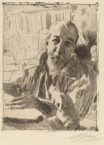 Anatole France, 1906 door Anders Leonard Zorn