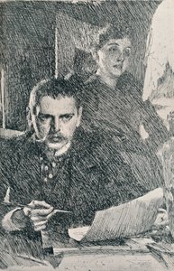 De heer en mevrouw Zorn, 1890, 1898 door Anders Leonard Zorn