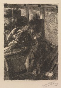 Omnibus, 1892 door Anders Leonard Zorn