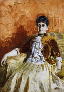 Portret van Lisen Lamm, 1885 door Anders Leonard Zorn