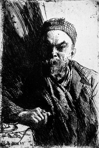 Portret van de dichter Paul Verlaine 1844-1896, 1895