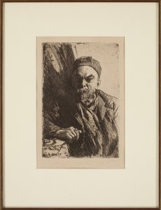 Portret van de dichter Paul Verlaine 1844-1896, 1895 door Anders Leonard Zorn
