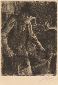 De meester-smid, 1907 door Anders Leonard Zorn