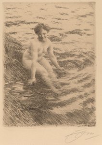 Nat, 1911 door Anders Leonard Zorn