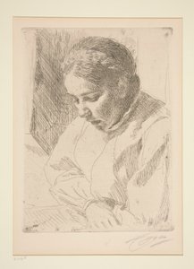 In gebed door Anders Leonard Zorn