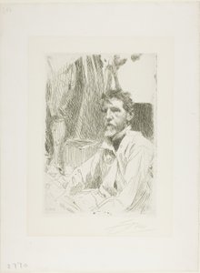 August Saint Gaudens I door Anders Leonard Zorn