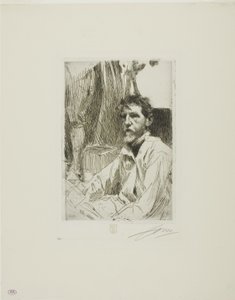August Saint Gaudens I door Anders Leonard Zorn