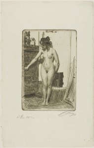Voor de Kachel door Anders Leonard Zorn