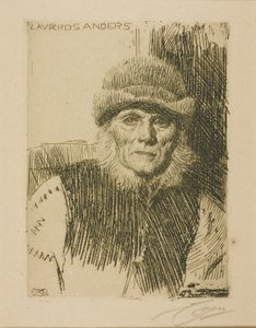 Dalecarlische Boer (Lavards Anders) door Anders Leonard Zorn