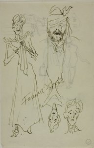 Vaarwel Zorns (recto); Vaarwel Deerings (verso) door Anders Zorn