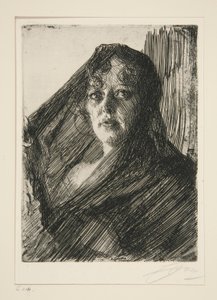 Gerda Lundequist door Anders Leonard Zorn