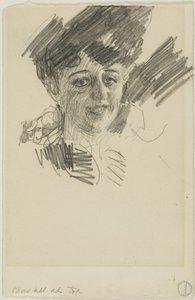 Hoofd van een vrouw door Anders Zorn