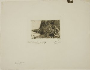 La Petite Baigneuse - De Kleine Baadster door Anders Leonard Zorn