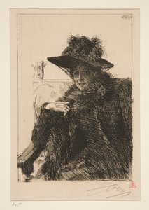Mevr. Armand Dayot door Anders Leonard Zorn