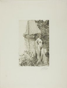 Mijn model en mijn boot door Anders Leonard Zorn