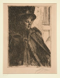 Olga Bratt door Anders Leonard Zorn