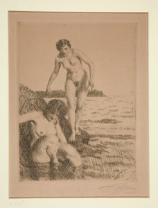 Op het eiland Hemso door Anders Leonard Zorn
