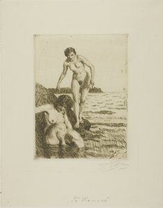 Op Hemsö Eiland door Anders Leonard Zorn