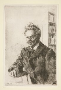 Portret van August Strindberg door Anders Leonard Zorn