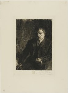 Zelfportret 1904 I door Anders Leonard Zorn