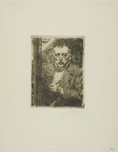 Zelfportret 1911 door Anders Leonard Zorn