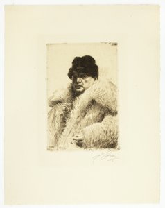 Zelfportret 1916 door Anders Leonard Zorn