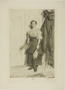 De nieuwe meid door Anders Leonard Zorn