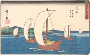 Arai, ca. 1842 door Ando Hiroshige