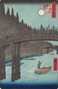 Bamboemarkt bij Capital Bridge, 1857