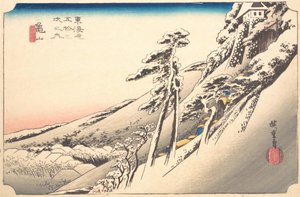 Helder Weer na Sneeuw door Ando Hiroshige