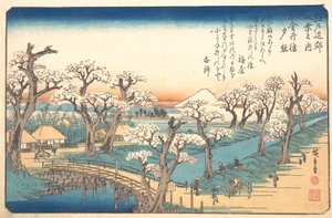 Avondgloed bij de grens van Koganei, 19e eeuw door Ando Hiroshige