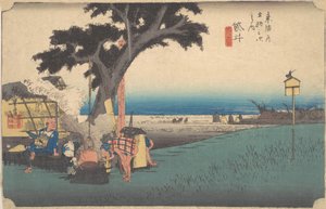 Fukuroi, De Chaya, ca. 1834 door Ando Hiroshige
