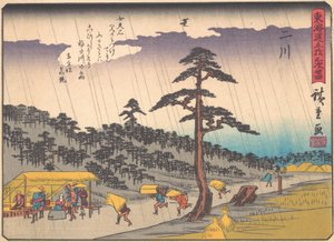 Futakawa, uit de serie De drieënvijftig stations van de Tokaido-weg, begin 20e eeuw