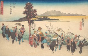 Imamiya Toka Ebisu door Ando Hiroshige