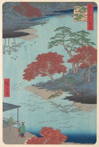 Binnenkant van het Akiba Heiligdom in Ukeji, 8e maand, Slangenjaar 1857 door Ando Hiroshige