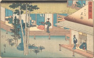 Ishibe door Ando Hiroshige