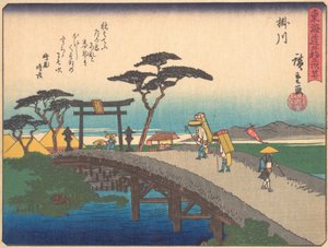 Kakegawa, uit de serie De Drieënvijftig Stations van de Tokaido Weg, begin 20e eeuw