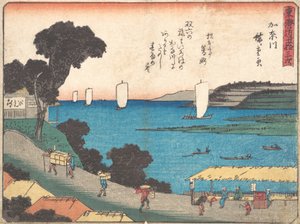 Kanagawa, ca. 1838 door Ando Hiroshige