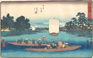 Kawasaki, ca. 1840 door Ando Hiroshige