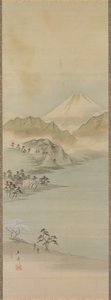 Meer Suwa, 19e eeuw door Ando Hiroshige