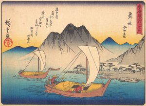 Maisaka, uit de serie De Drieënvijftig Stations van de Tokaido Weg, begin 20e eeuw