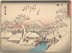 Mishima, uit de serie Drieënvijftig stations van de Tokaido-weg