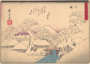 Mishima, uit de serie De drieënvijftig stations van de Tokaido-weg, begin 20e eeuw