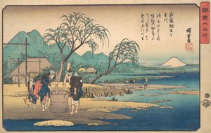 Musashi: Chofu no Tamagawa, ca. 1833