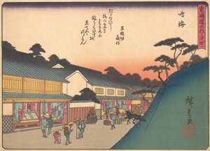 Narumi, uit de serie De Drieënvijftig Stations van de Tokaido-weg door Ando Hiroshige
