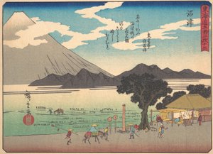 Numazu, uit de serie De drieënvijftig stations van de Tokaido-weg door Ando Hiroshige